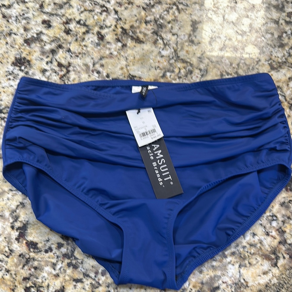 AquaSuit High-Waist Bikini Bottoms in Royal Blue